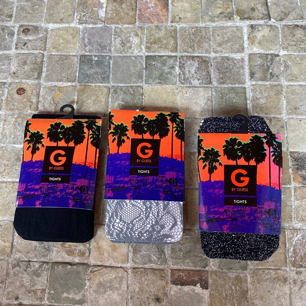 Bundle of 3 tights g by guess